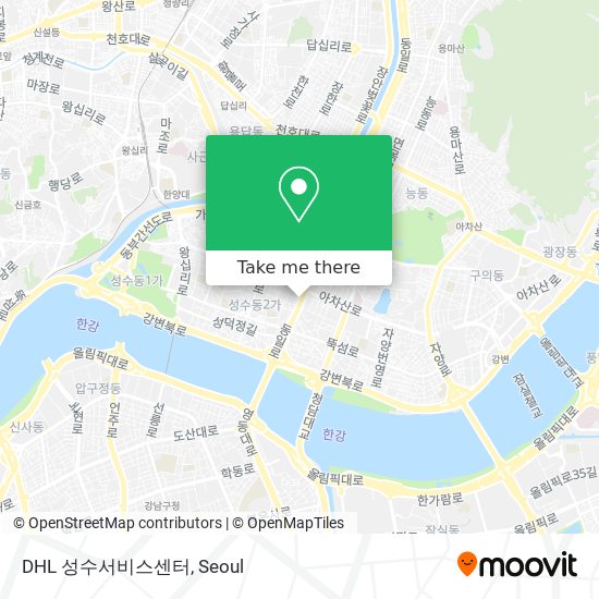 DHL 성수서비스센터 map