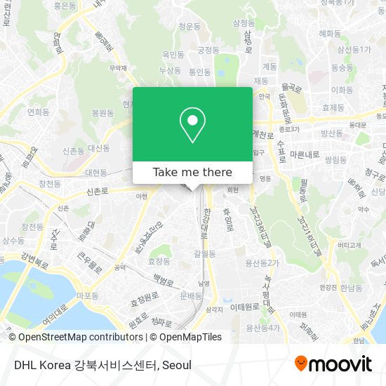 DHL Korea 강북서비스센터 map