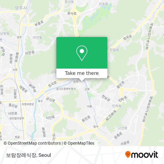 보람장례식장 map