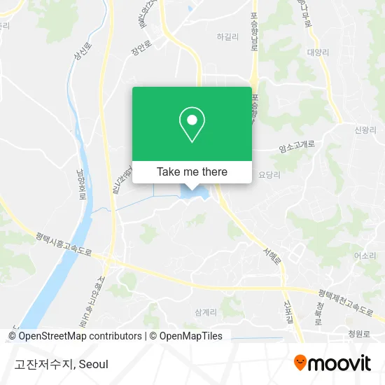 고잔저수지 map