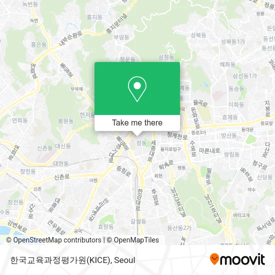 한국교육과정평가원(KICE) map