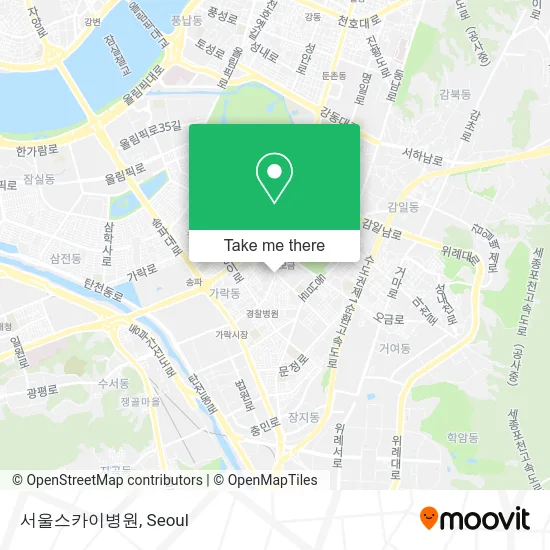 서울스카이병원 map