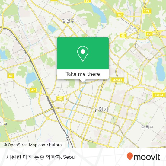 시원한 마취 통증 의학과 map