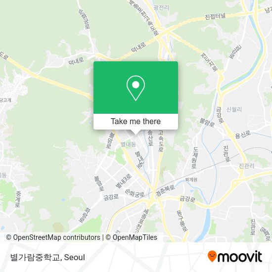 별가람중학교 map