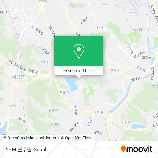 YBM 연수원 map