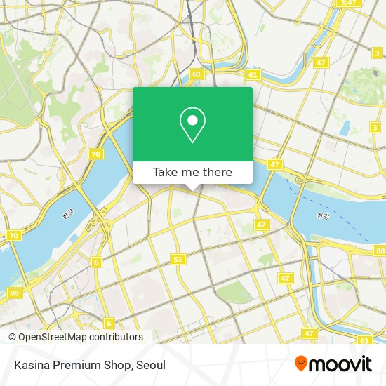 Kasina Premium Shop map