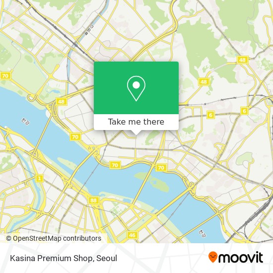 Kasina Premium Shop map