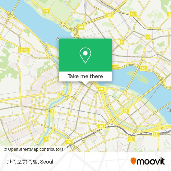 만족오향족발 map
