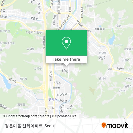 정든마을 신화아파트 map