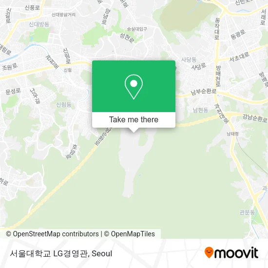 서울대학교 LG경영관 map