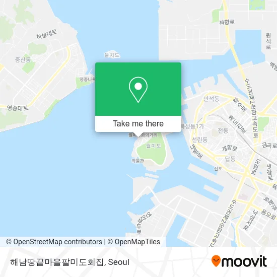 해남땅끝마을팔미도회집 map