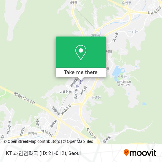 KT 과천전화국 (ID: 21-012) map