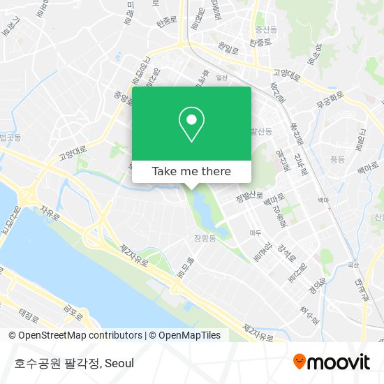 호수공원 팔각정 map