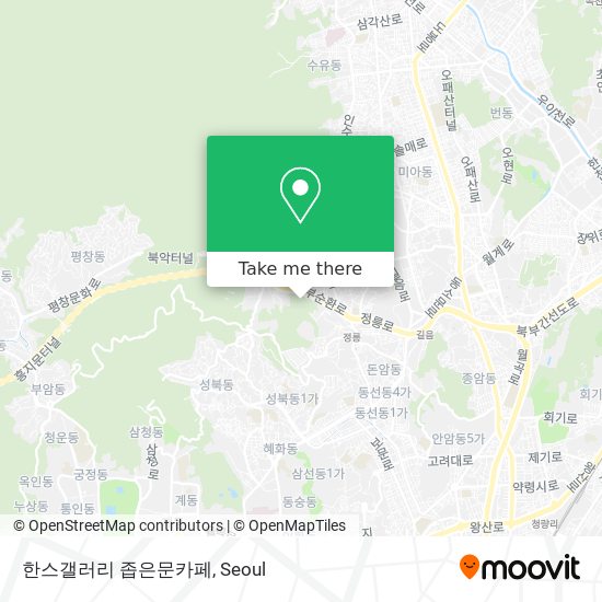 한스갤러리 좁은문카페 map