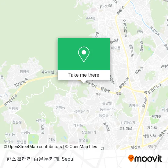 한스갤러리 좁은문카페 map
