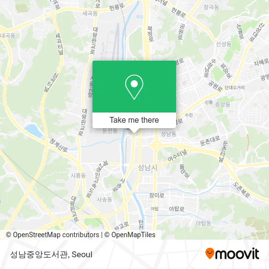 성남중앙도서관 map