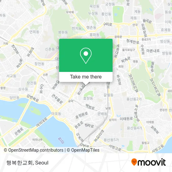 행복한교회 map