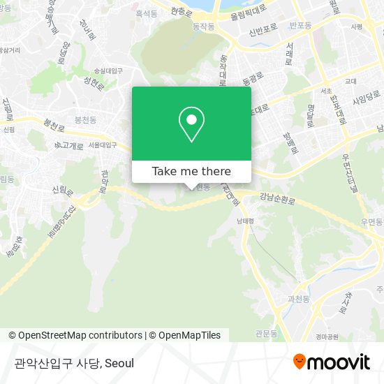 관악산입구 사당 map