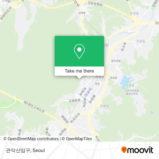 관악산입구 map