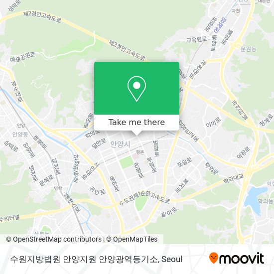 수원지방법원 안양지원 안양광역등기소 map