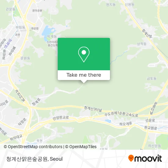 청계산맑은숲공원 map