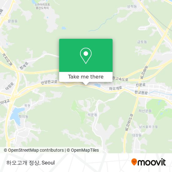 하오고개 정상 map