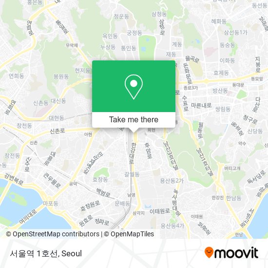 서울역 1호선 map