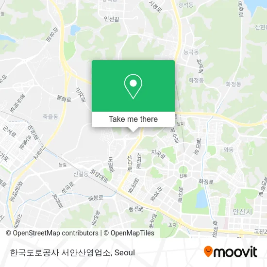 한국도로공사 서안산영업소 map