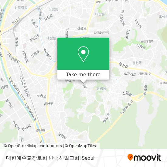 대한예수교장로회 난곡신일교회 map