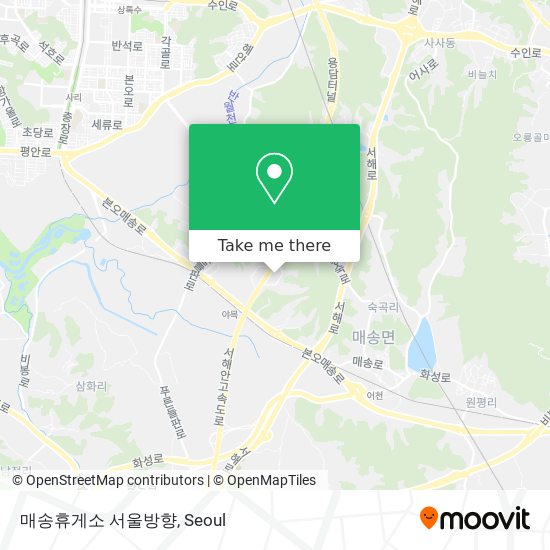 매송휴게소 서울방향 map