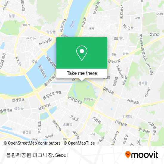 올림픽공원 피크닉장 map