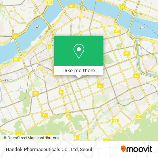 Handok Pharmaceuticals Co., Ltd map