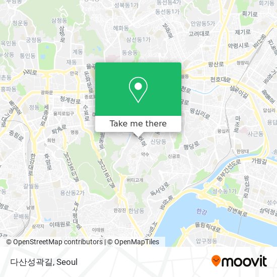 다산성곽길 map