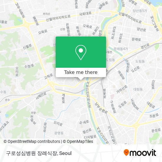 구로성심병원 장례식장 map