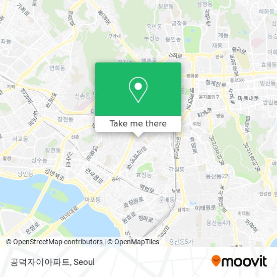 공덕자이아파트 map