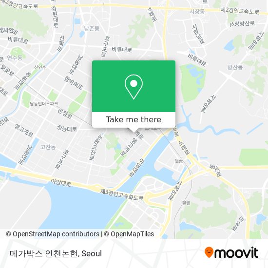 메가박스 인천논현 map