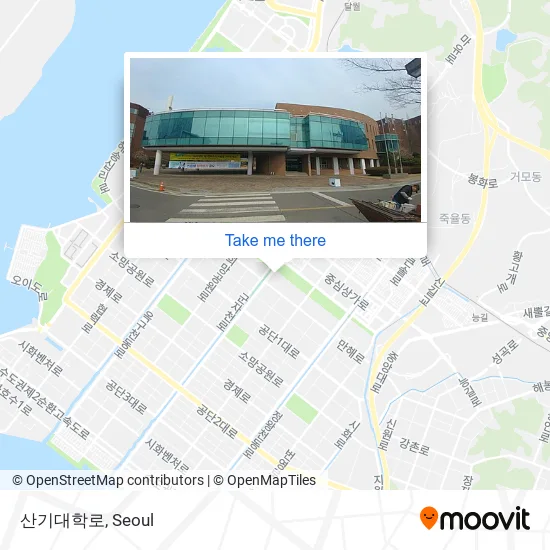 산기대학로 map
