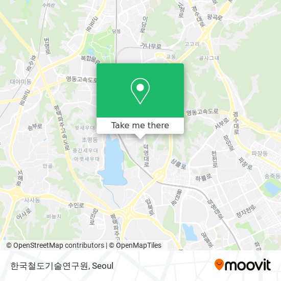 한국철도기술연구원 map