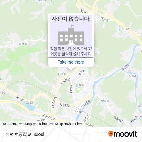 탄벌초등학교 map