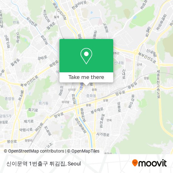 신이문역 1번출구 튀김집 map
