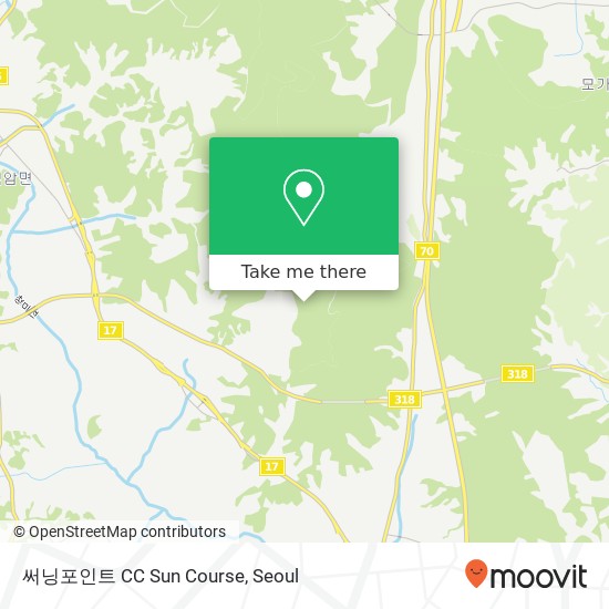 써닝포인트 CC Sun Course map