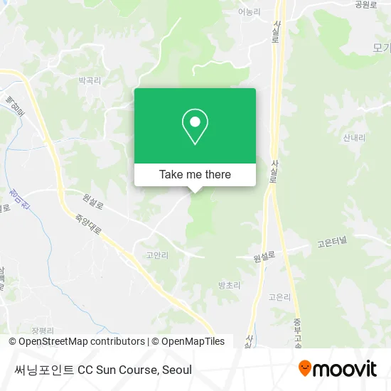 써닝포인트 CC Sun Course map