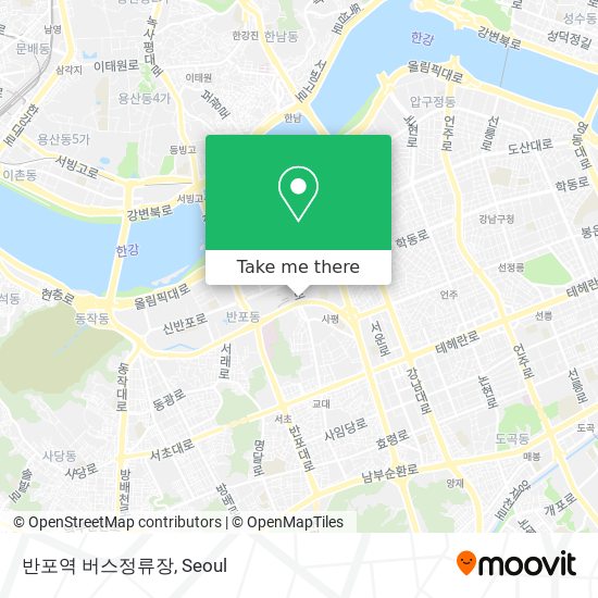 반포역 버스정류장 map