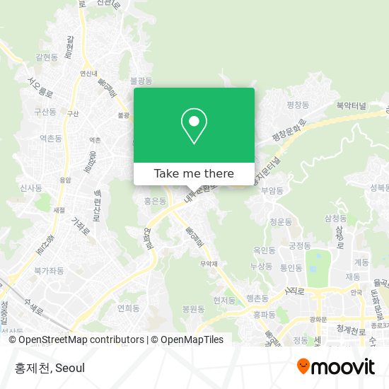 홍제천 map