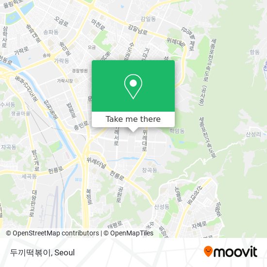 두끼떡볶이 map
