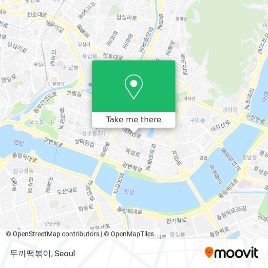 두끼떡볶이 map