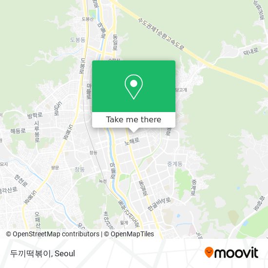 두끼떡볶이 map