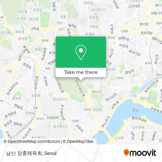 남산 장충체육회 map