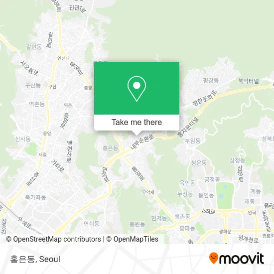홍은동 map