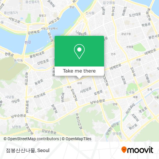 점봉산산나물 map